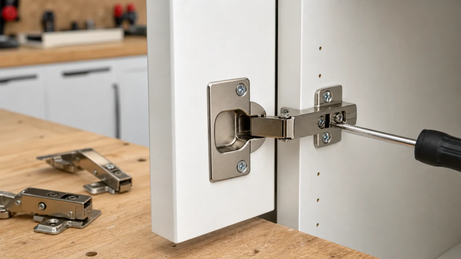 How to Adjust a 3D Soft-Close Concealed Cabinet Hinge