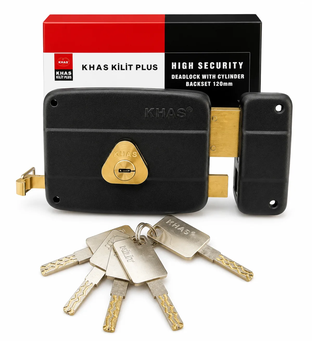 Khas Kilit Plus High Security Rim Night Latch