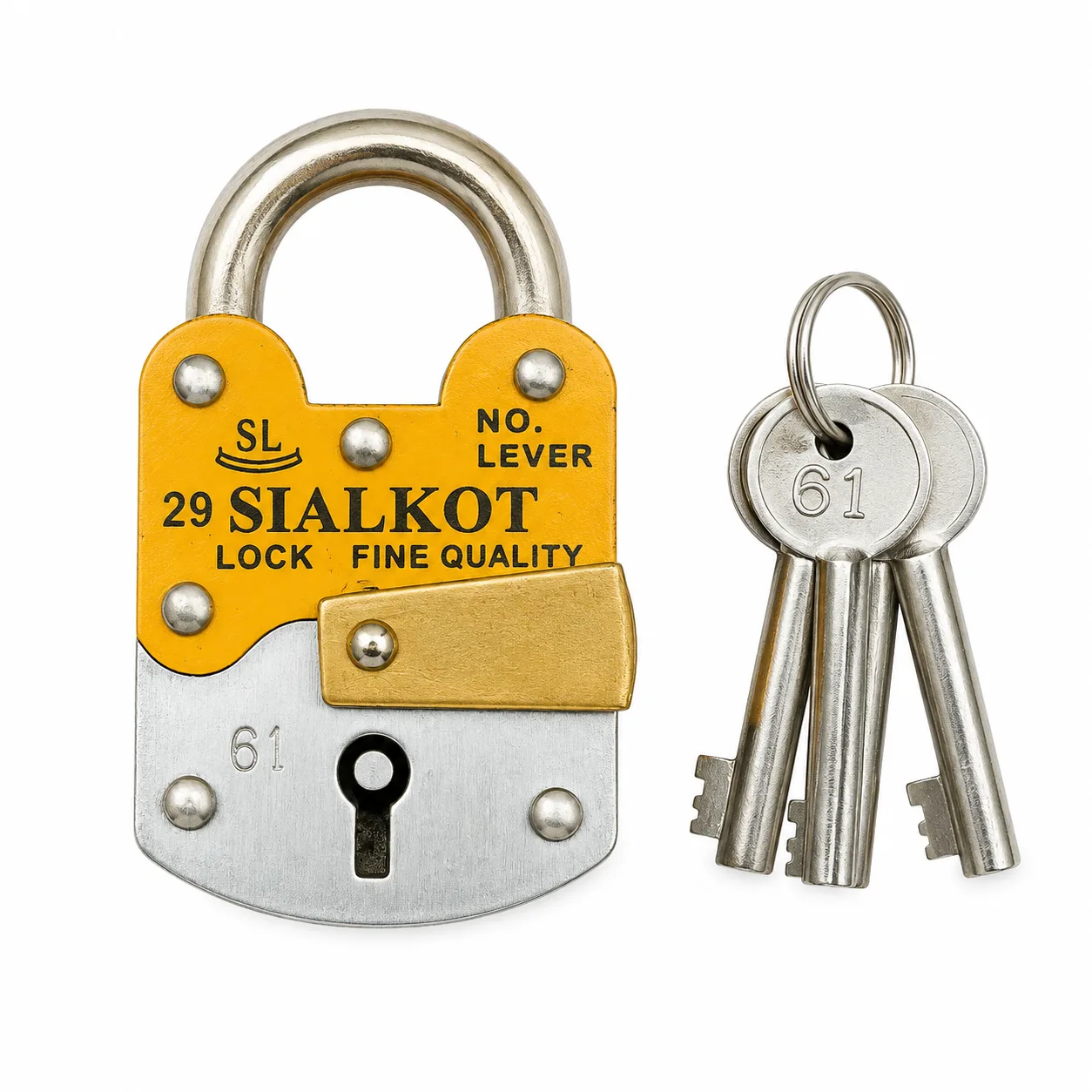 Sialkot 6 Lever Padlock 2.5 Inch
