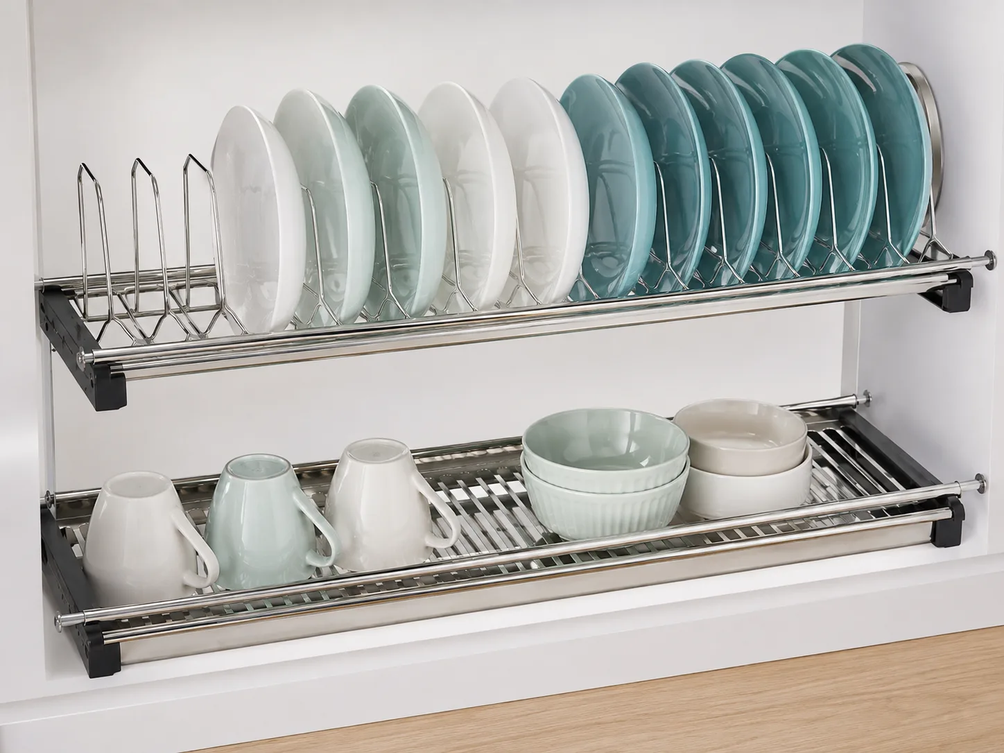 Two-Tier Kitchen Dish Rack